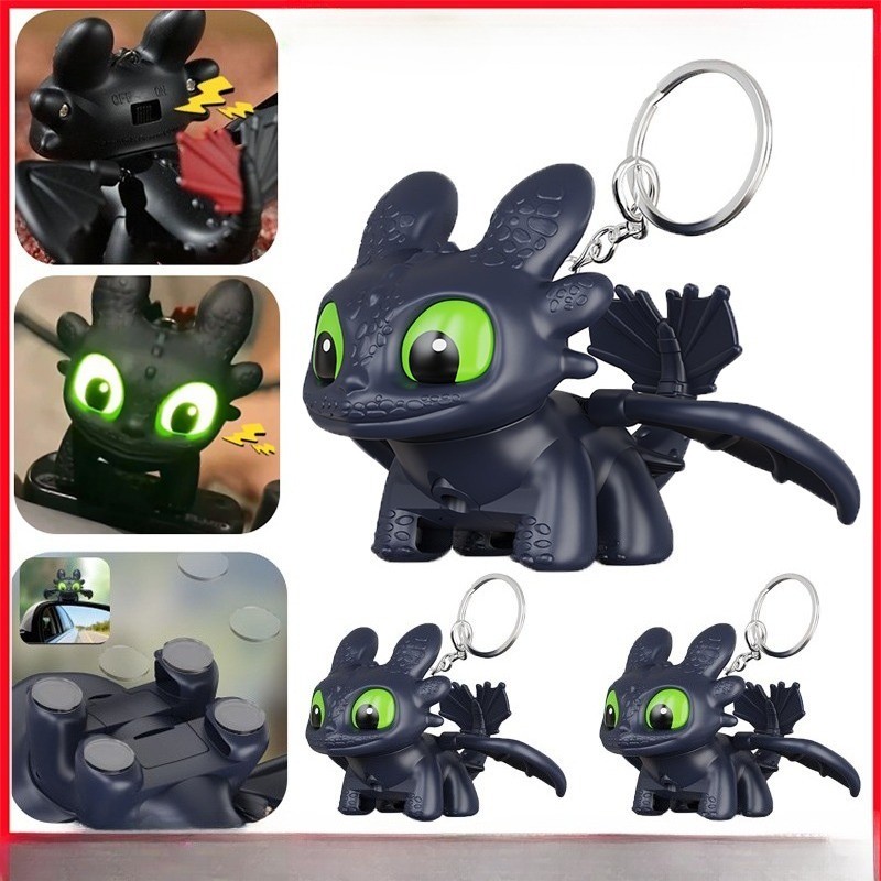 Chaveiro Dragão Desdentado Com Luz LED E Som : Como Treinar O Seu Colecionável em Oferta na Shopee