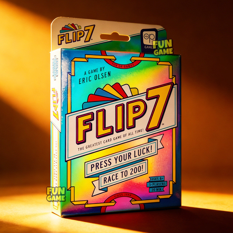 Jogo De Cartas Portátil Flip 7 : Pressione Sua Sorte E Corrida Para 200 Pontos-Divertido De Festa Em Família Maiores De 