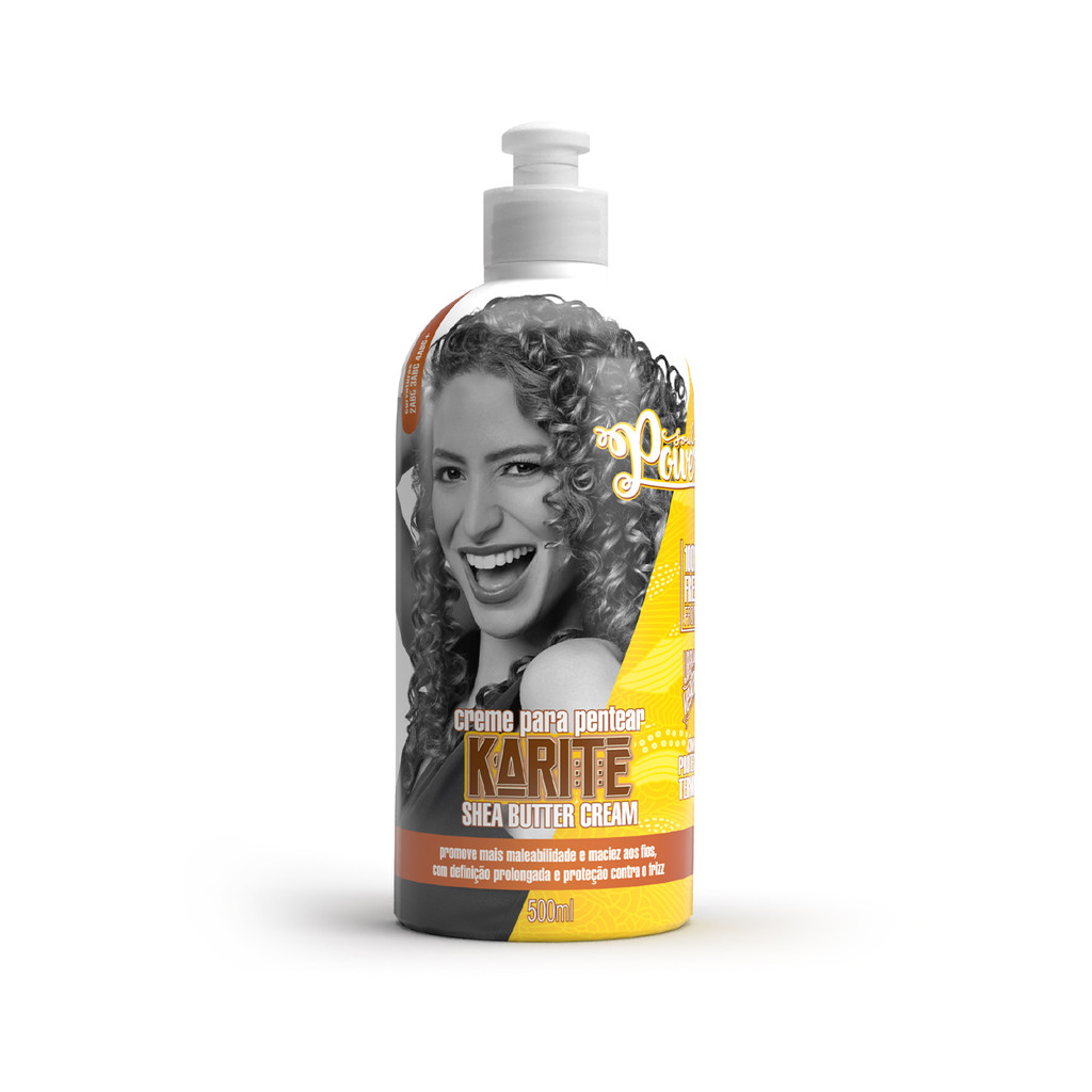 Imagem Creme Para Pentear Karité Soul Power - Define, Hidrata e Mantém os Cachos Macios - 500ml