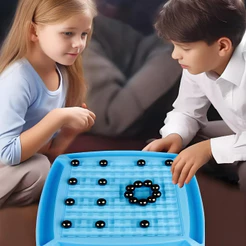 Jogo de Xadrez Magnético - Tabuleiro com Indução Magnética, Brinquedo Interativo para Pais e Filhos