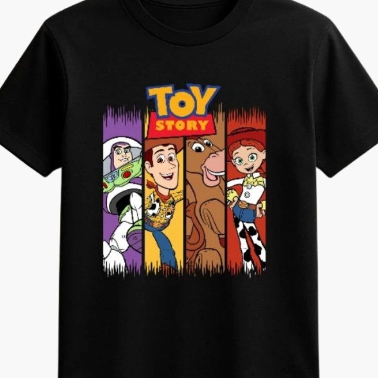 Camiseta adulto e infantil Toy Story Buzz Woody Jessie Estampada Filme Disney Unissex Geek