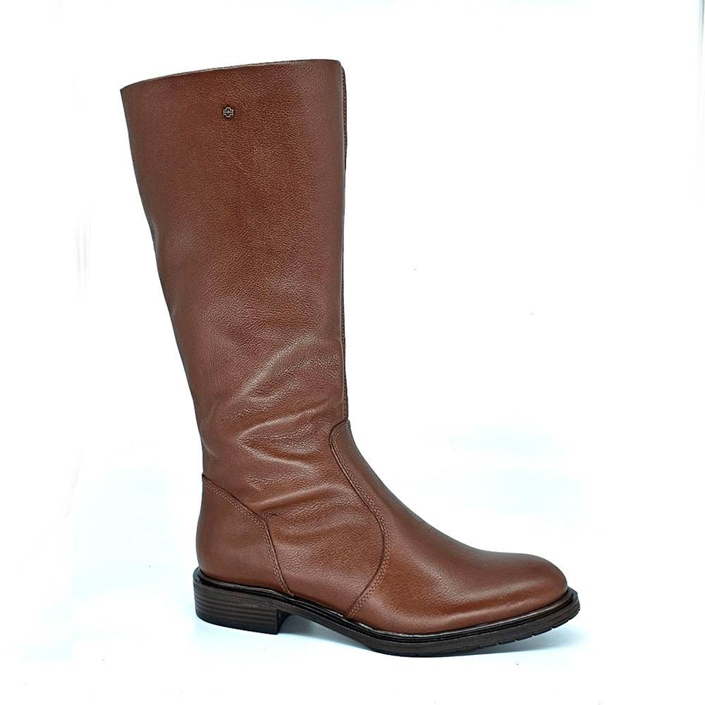 BOTA PERLATTO DIANA COURO CANO ALTO REF DIA022 FEMININO