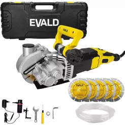 Cortadora de Parede 2400W 6500 RPM 5 Lâminas c/ Maleta e Kit Refrigeração ECP-2400 EVALD 220V
