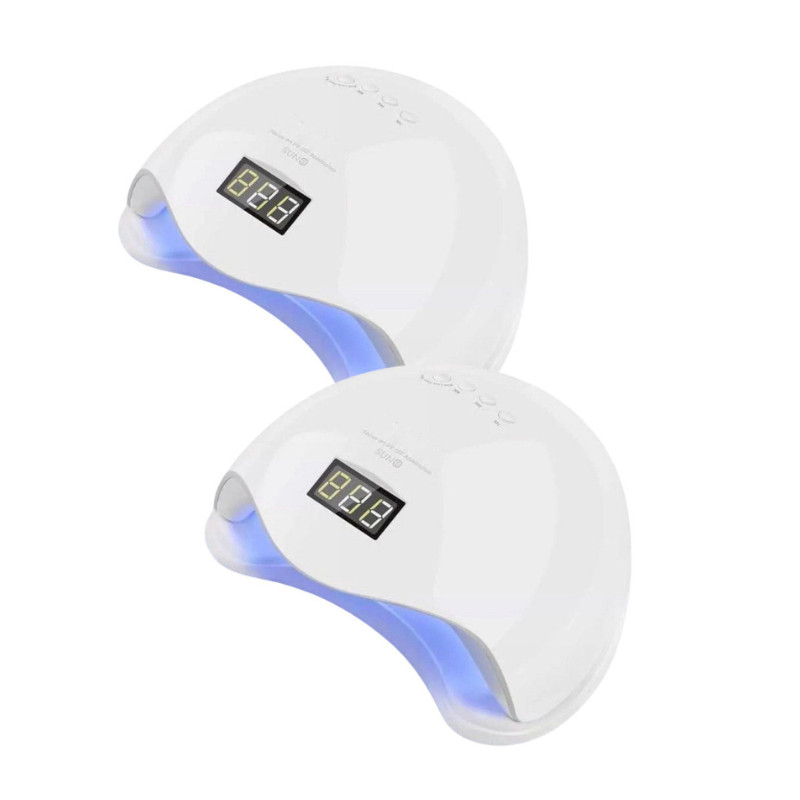 kit 2x Cabine Sun S5 UV 24 LEDs 48w Unha Gel Acrigel Secagem Rápida