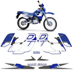 Kit Adesivos Para Yamaha DT 200R 1998 Moto Azul Completo