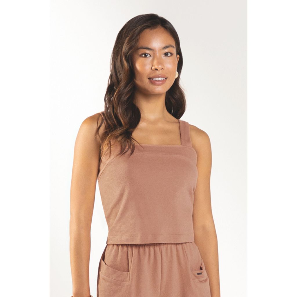 Top Feminino Alças Marialícia Laranja