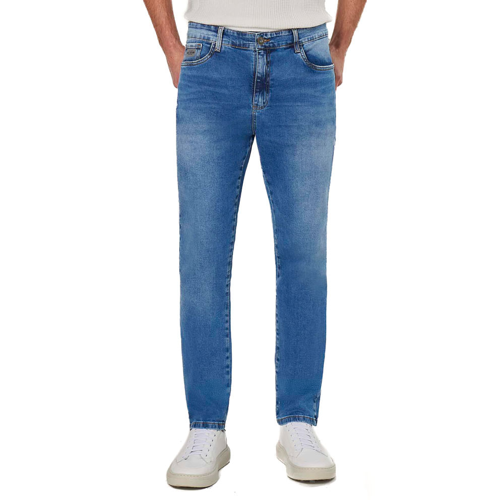 Calça Jeans Masculina Max Denim Slim Azul Escuro em Oferta na Shopee
