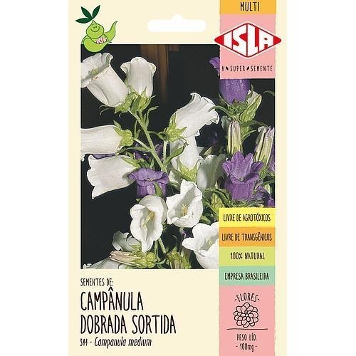 germinação rápida Sementes Campanula Dobrada Sortida - Isla Flores jardins
