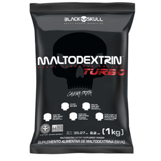 Maltodextrin Turbo - Refil 1kg - Black Skull em Oferta na Shopee