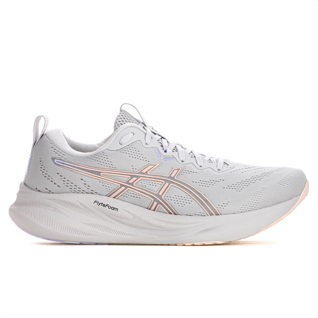 Tênis Asics Gel Pulse 16 SE Cinza e Rosa Claro - Feminino