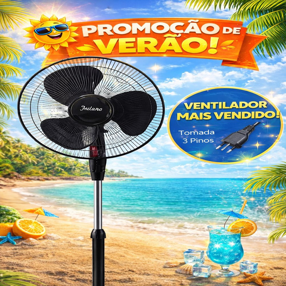 Ventilador Pedestal Coluna 40cm Super Silencioso Ajustável Refrescante Para Quarto Sala 127v/220v