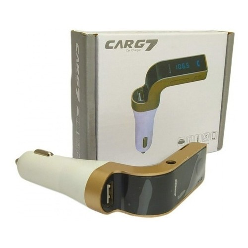 Adaptador Receptor Bluetooth Usb Pendrive Carro Musica Cor Dourado
