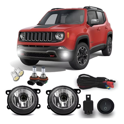 Kit Farol De Milha Jeep Renegade 2015 2016 2017 2018 2019