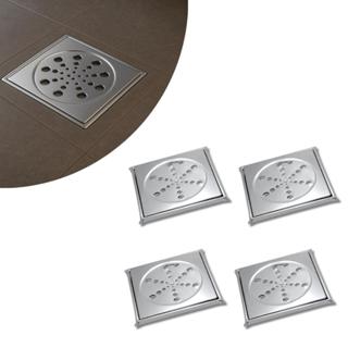 Kit Ralo Quadrado e Redondo em Inox Medidas 10x10cm e 15x15 Com Tampa e Caixilho Completo em Oferta na Shopee