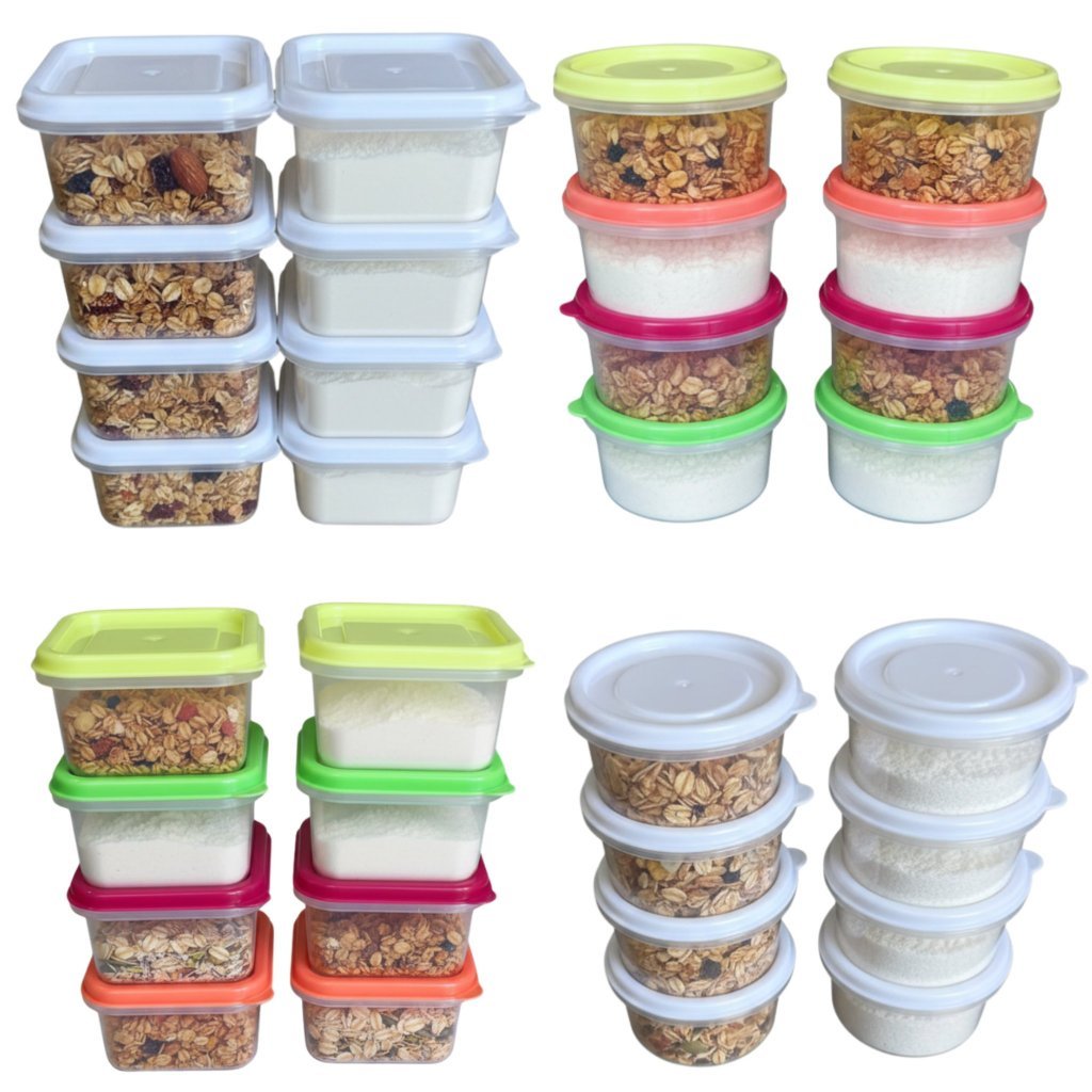 Kit Mini Potes Organizadores Para Armazenar Congelar Cremes Temperos e Papinhas em Oferta na Shopee