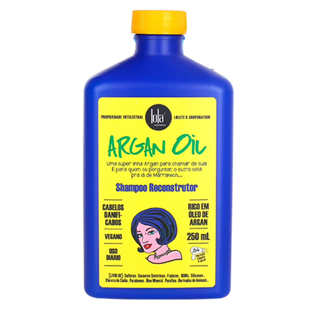Shampoo Reconstrutor Lola Argan Oil 250ml em Oferta na Shopee