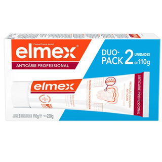 Creme Dental Elmex Anticárie Professional 2 Unidades de 110g em Oferta na Shopee