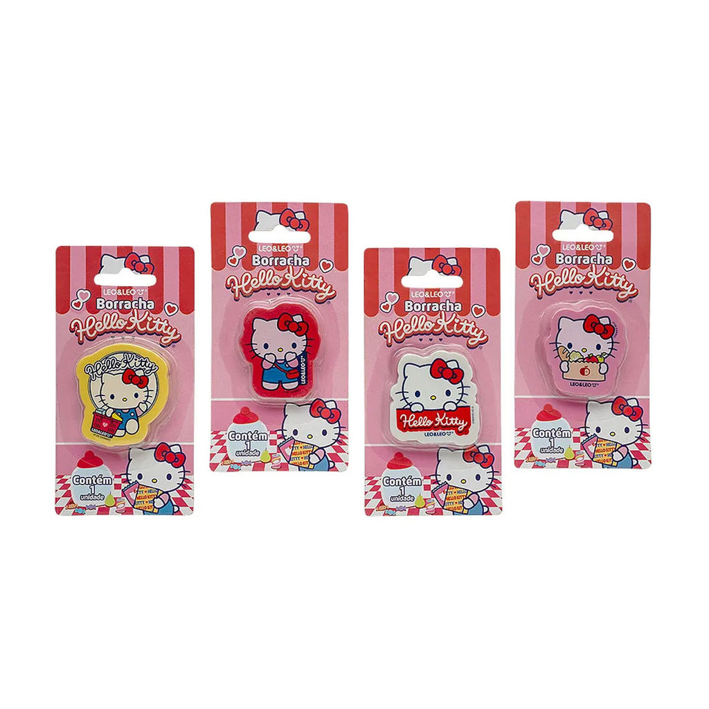 Borracha Hello Kitty com 1 unidade Leonora em Oferta na Shopee