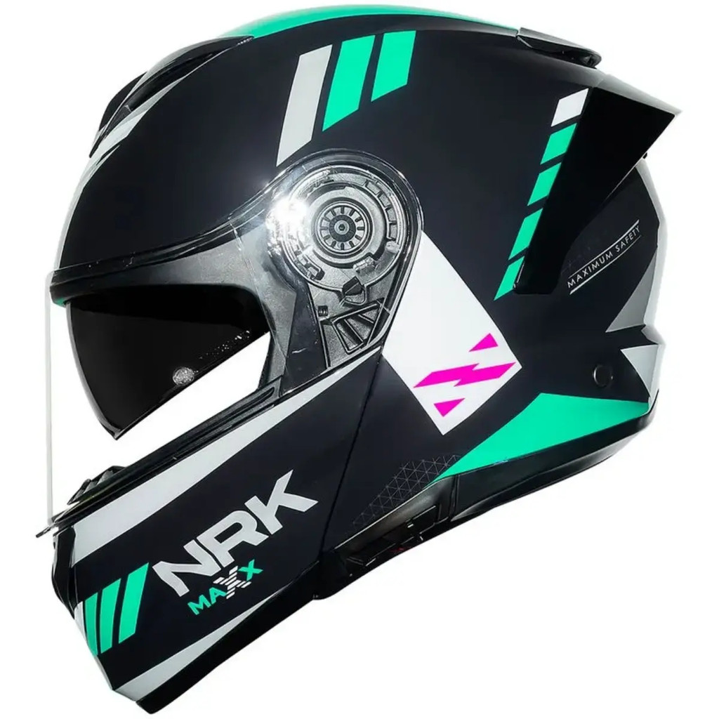 Capacete Norisk Force 2 Maxx Articulado Escamoteável Com Viseira Solar Óculos Interno Moto Robocop Original Inmetro
