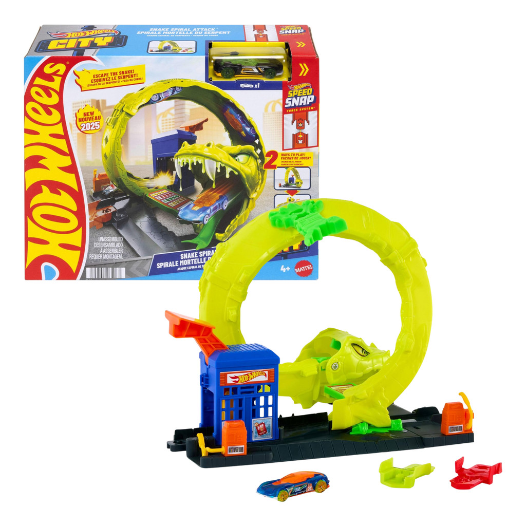 JBM63 HotWheels City Pista Ataque de cobra
