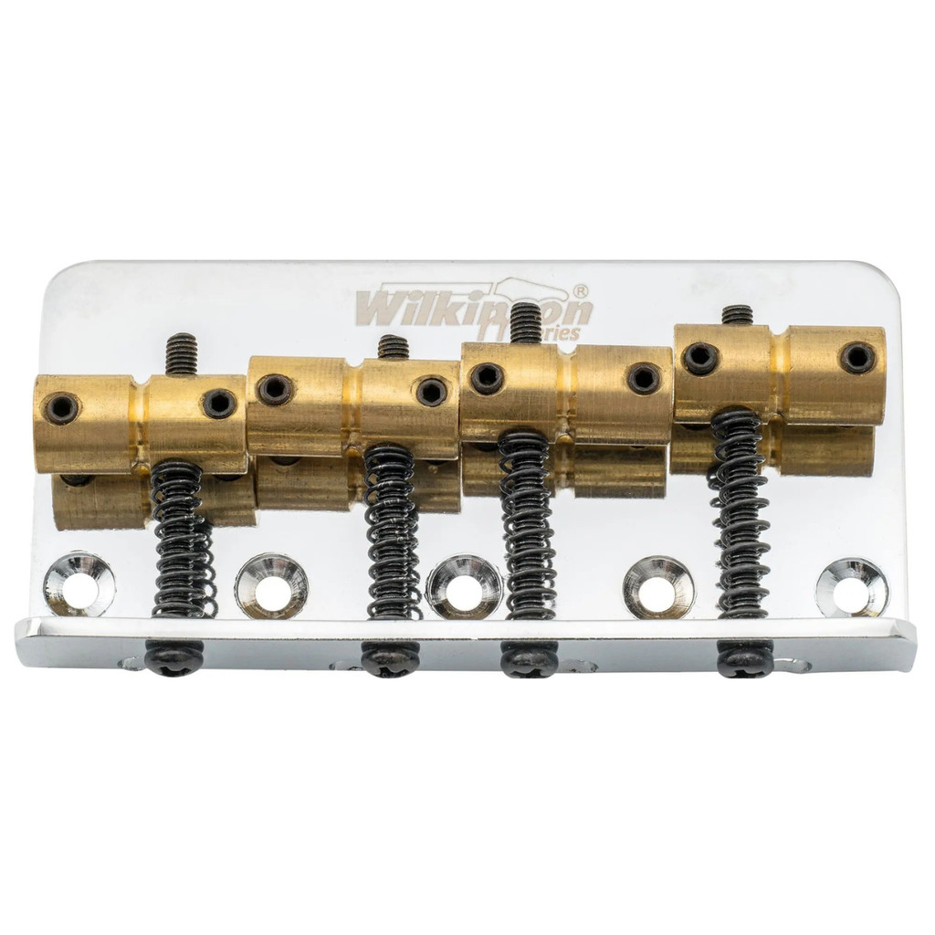 Wilkinson Ponte Bridge Para Contra Baixo Jazz Bass 4 Cordas Saddle de Latão - Cromada