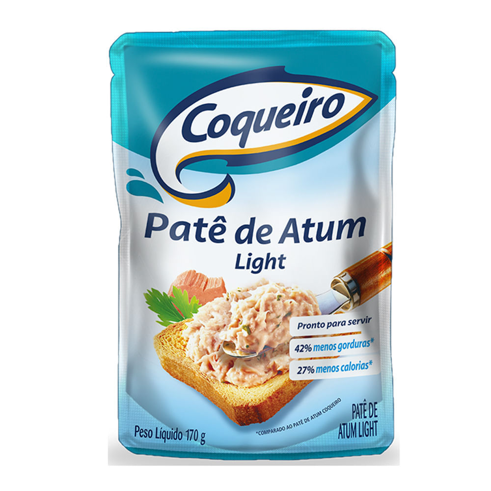 Patê de Atum Coqueiro Light Sachê 170g em Oferta na Shopee