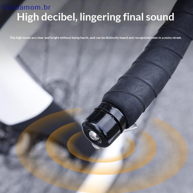 { CARDA } Sino De Bicicleta Curvo Guiador Plug Chifre À Prova Dwaterproof Água 80dB Alto Decibel Anel Alarme Acessórios