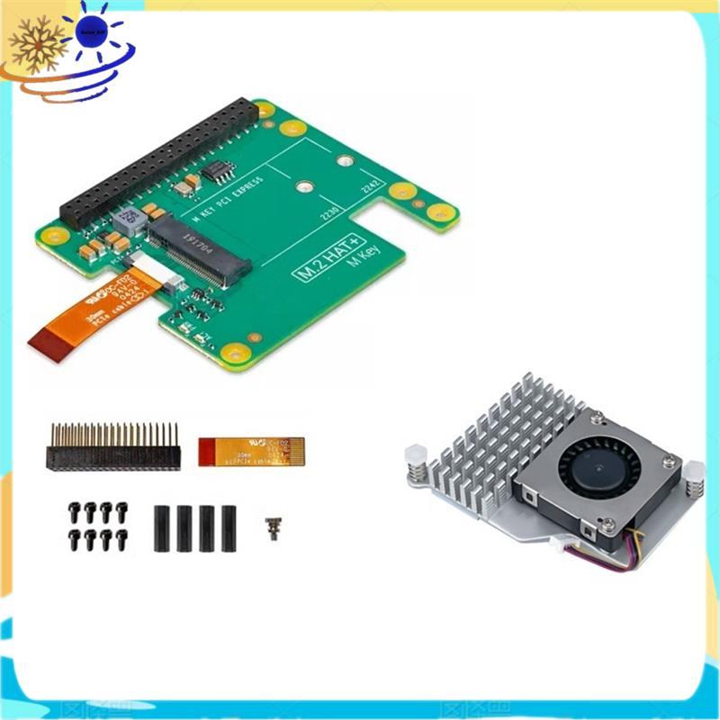 P Placa De Expansão SSD NVMe 5 M . 2 HAT Para Unidades De Tamanho 2230/2242 Gen2/Gen3 PCIe-Key RPI5