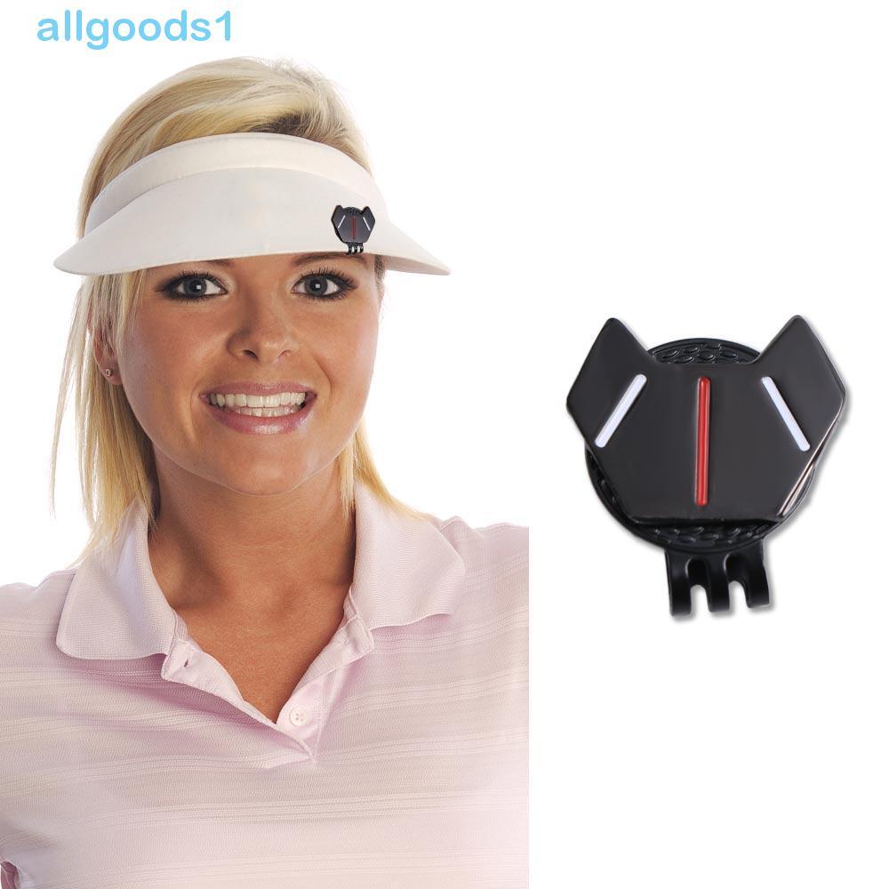 Marcador De Golfe ALLGOODS , Bola De Clipe De Chapéu Pequeno Conveniente , Preto/Prata Totalmente Portátil