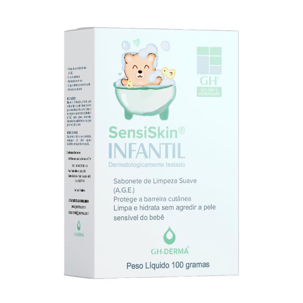Sabonete em Barra Infantil Sensiskin GH de Limpeza Suave 100g em Oferta na Shopee