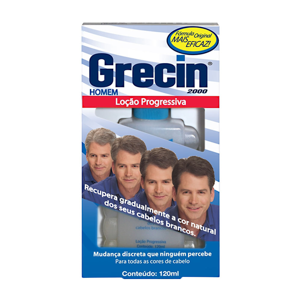 Grecin Homem 2000 Loção Progressiva com 120ml em Oferta na Shopee