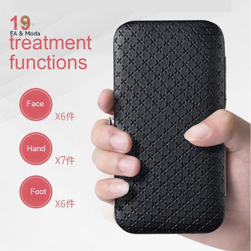 EA & Moda 19 Em 1 Kit Profissional De Pedicure Para Cortador De Unhas , De Ferramentas Manicure , Conjunto De Aço Inoxid