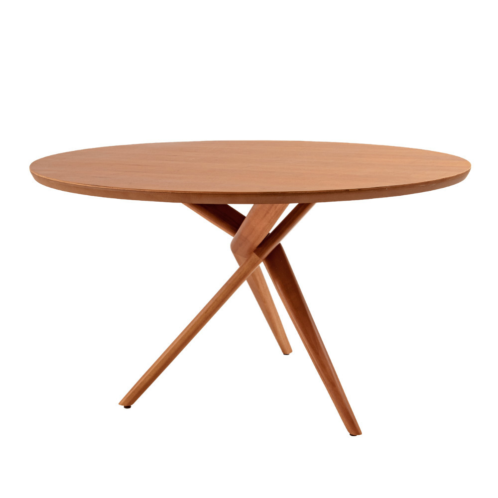 Mesa para Sala de Jantar Ballare 120cm Tampo Redondo Moderna Mobília