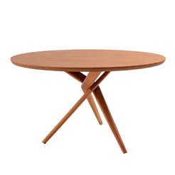 Mesa para Sala de Jantar Ballare 120cm Tampo Redondo Moderna Mobília