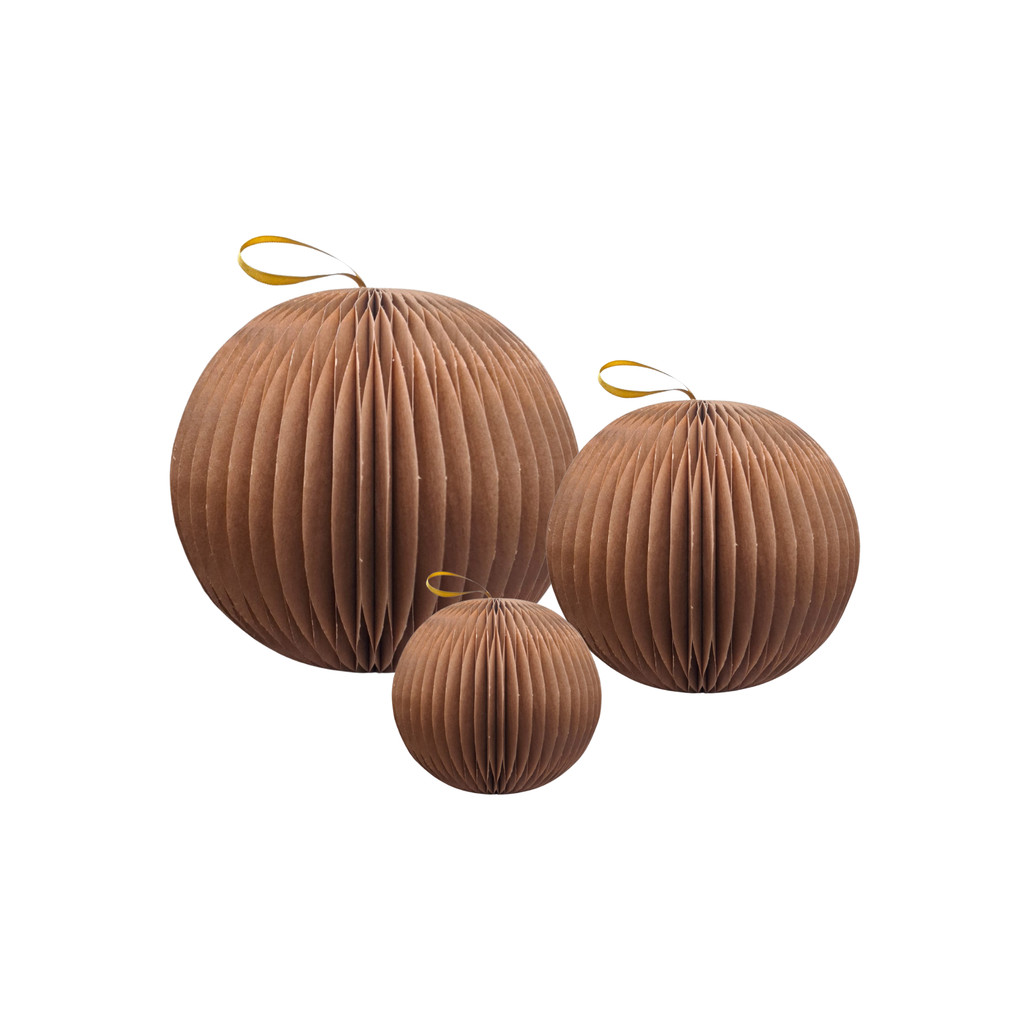 Kit Enfeite Decorativo Bola Globo Gomo Kraft 3Un P M G