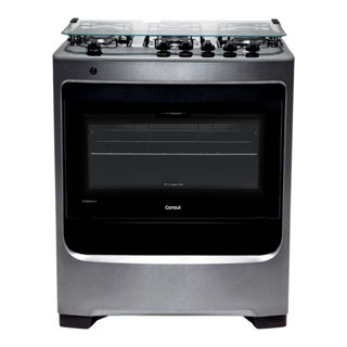 Fogão Consul 5 Bocas Cor Inox com Botões Removíveis - CFS5NAR em Oferta na Shopee