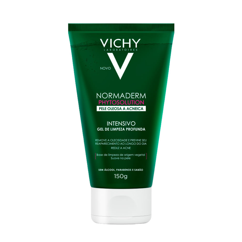 Normaderm Phytosolution Vichy Gel Intensivo de Limpeza Profunda Facial 150g em Oferta na Shopee