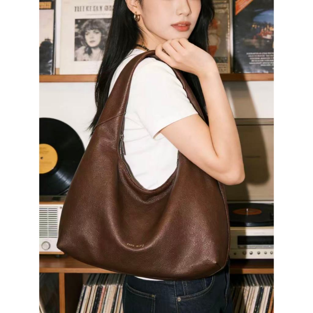 Bolsa De Ombro Hubo Estilo Retrô Francês Em Couro Macio Luxuosa E Elegante Para Ocasiões Casuais E Formais TM9179 TM em Oferta na Shopee