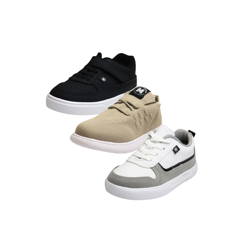 Kit Sortido 3 Pares de Tênis Masculino Infantil - Molekinho em Oferta na Shopee