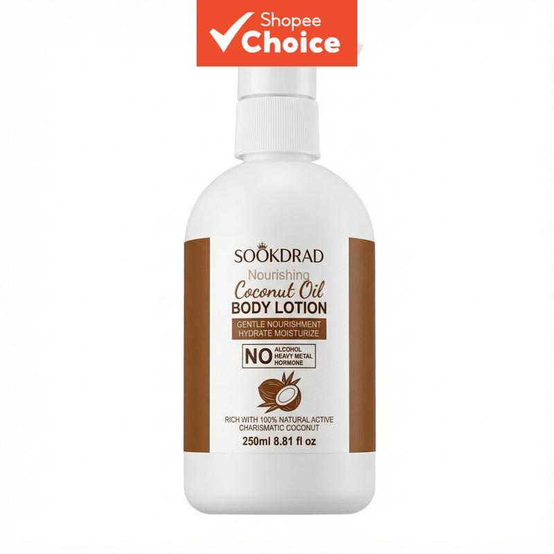 Loção Corporal Sedosa Com Óleo De Coco 250ml-Fórmula Hidratante Natural Para Pele Macia , Ideal Entusiastas Da Beleza ,