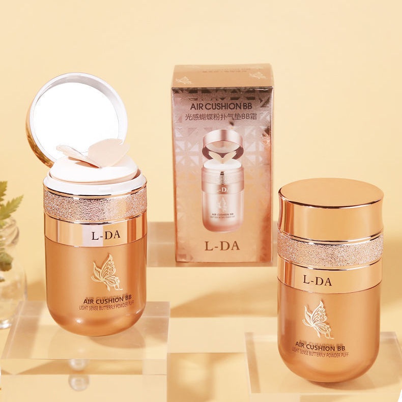 [Autêntico oficial] Yiruoyi Light Sensation Butterfly Puff Cushion BB Cream Base líquida Isolamento Corretivo Iluminar o