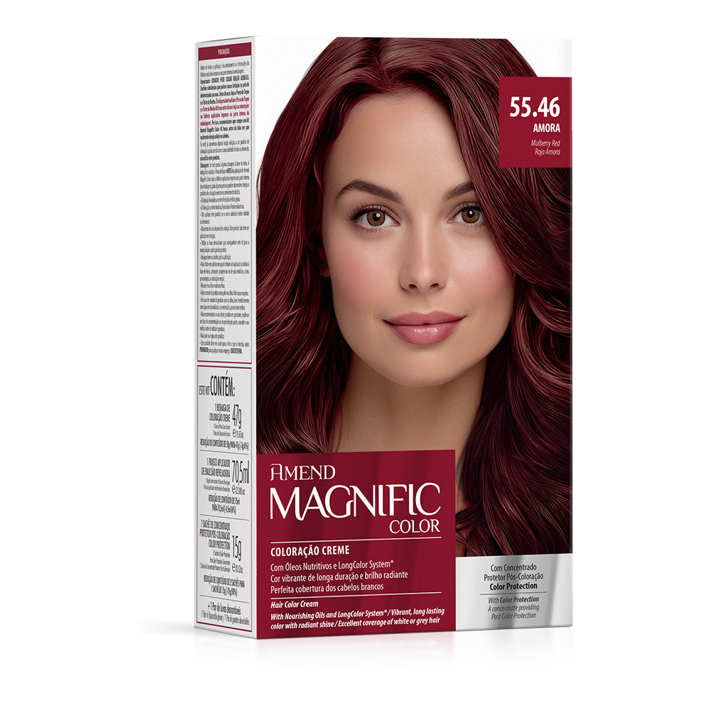 Coloração Creme 55.46 Amora AMEND Magnific Color