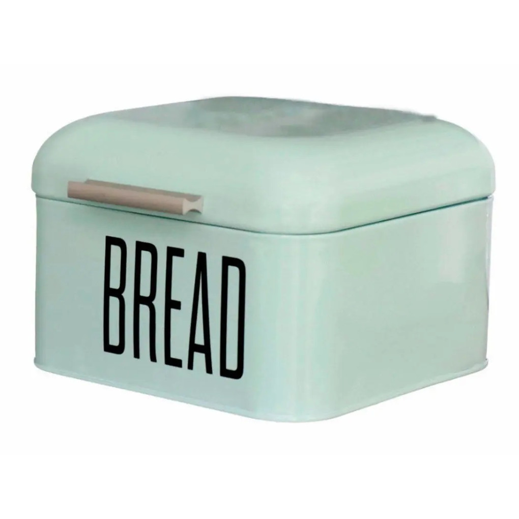 Porta Pão Em Lata Metal Com Tampa Silky Bread 20x20x14cm em Oferta na Shopee