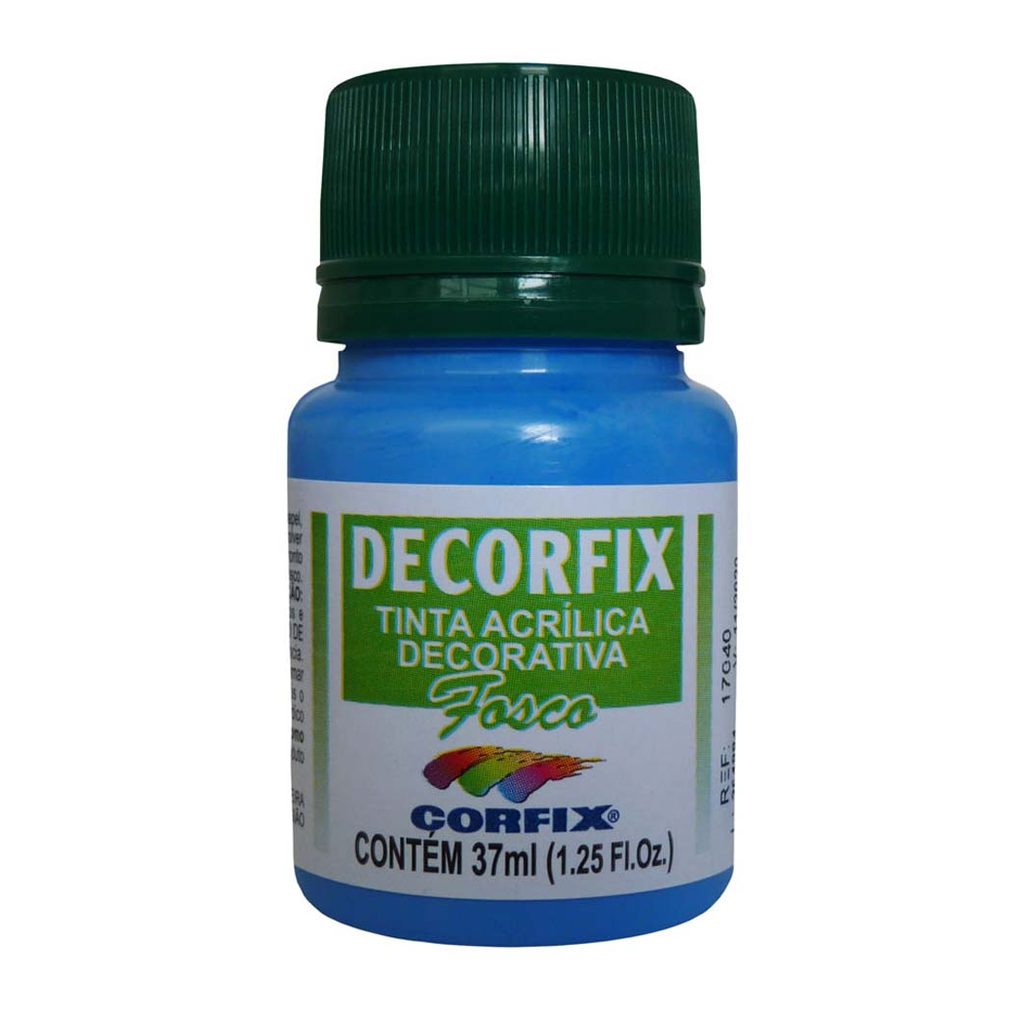 Tinta Acrílica Decorfix Fosca 37ml Tons Violeta, Azul e Verde em Oferta na Shopee