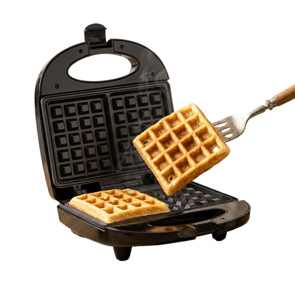 Máquina de Waffle Antiaderente Aroma Agratto Grill Elétrica Panqueca e Crepes 127v 220v