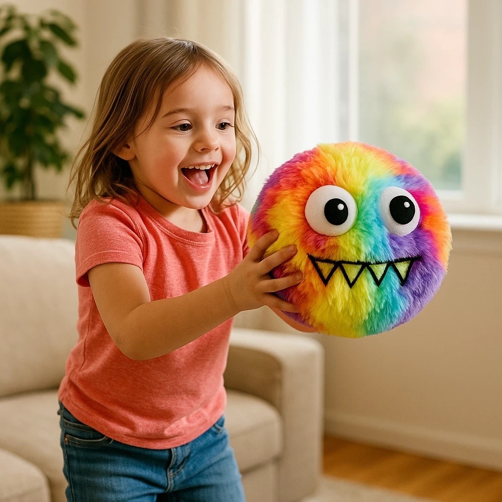Pelúcia Bola Inflável Colorida Brinquedo Apertar Esticar Antiestresse Achadinhos