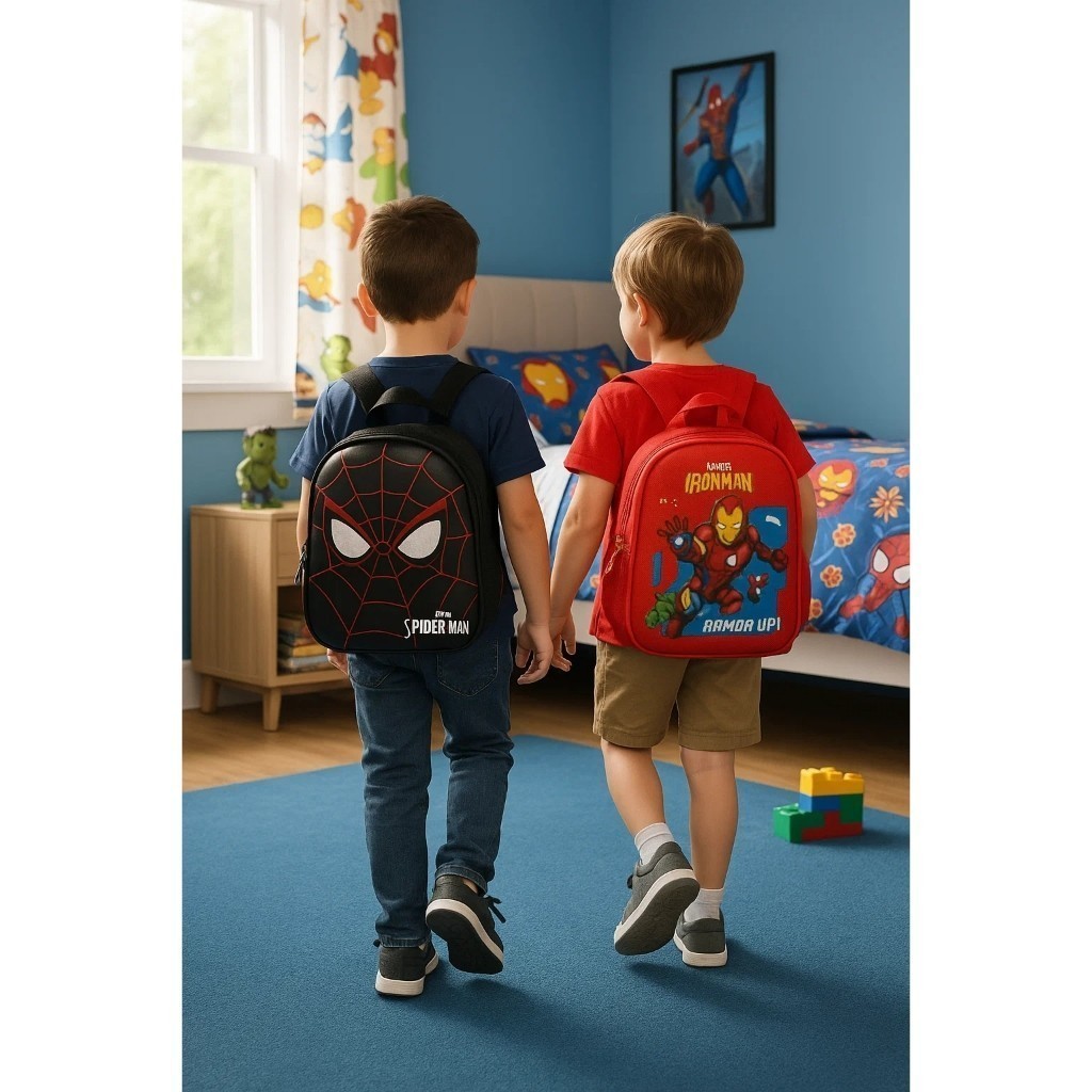 Mochila Masculina Escolinha Creche Passeio Menino Zíper Alça Costas Bolsa Achadinhos Achadinhos