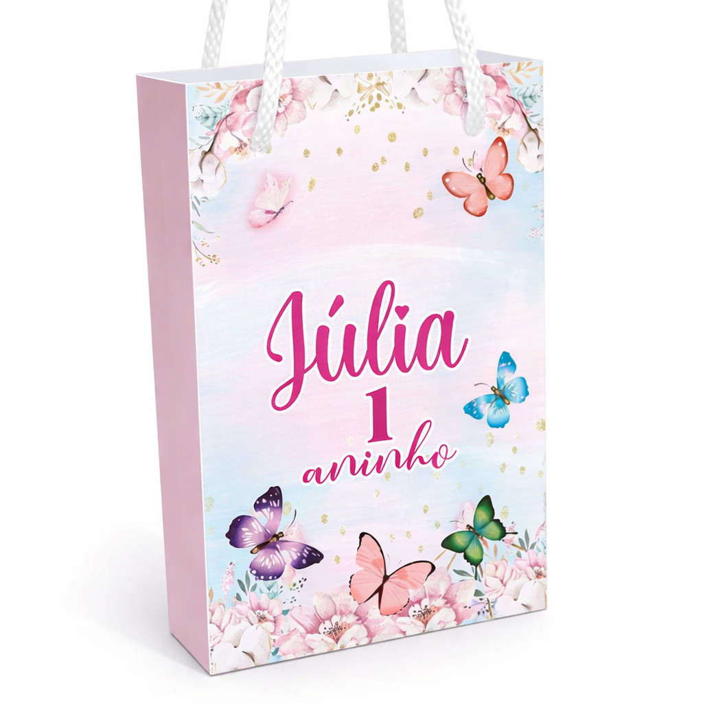 Kit Sacolinhas Personalizadas Diversos Temas - Festa Infantil Lembrancinha de Aniversário - Chá de Bebê Páscoa