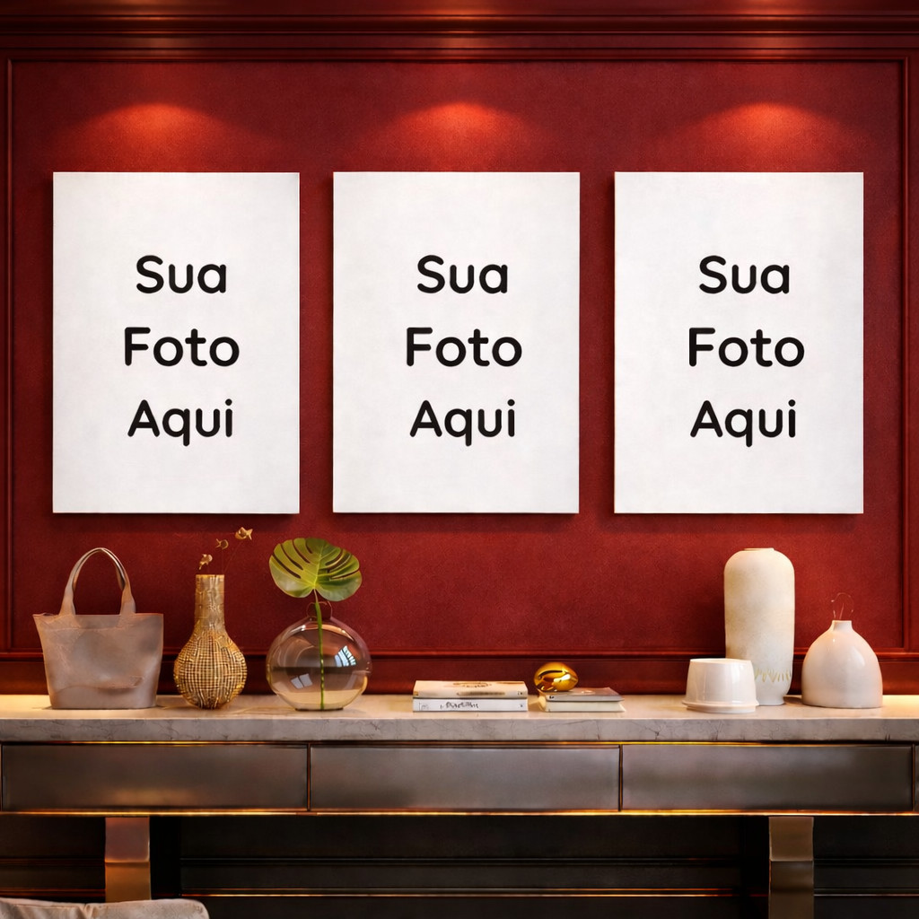 KIT de Quadros Personalizados Foto Placas Decorativas Quadrinhos Decoração Quarto Sala Parede