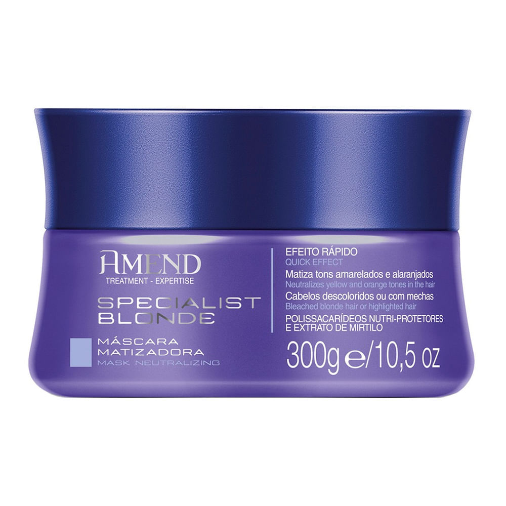 Máscara Matizadora Amend Specialist Blond 300g em Oferta na Shopee